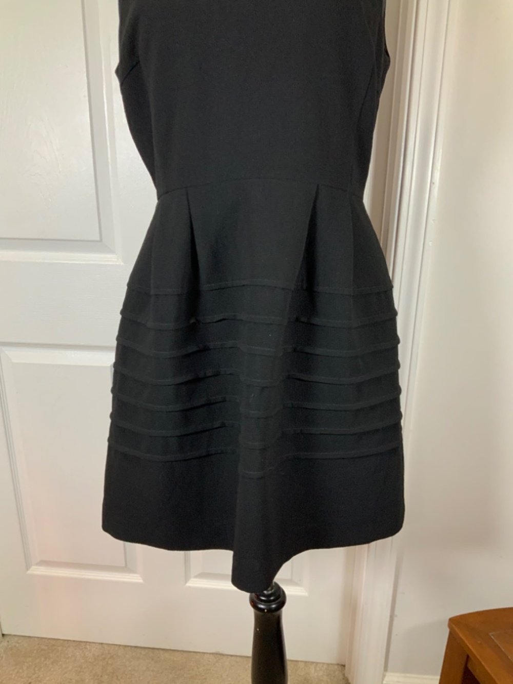 Madewell Black Sleeveless Utility Shift Mini Dress Pockets Minimalist Size 10 - Picture 4 of 10